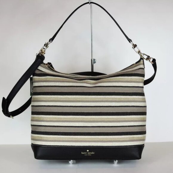 kate spade Handbags - New Kate Spade Hobo Woven Stripe Bag